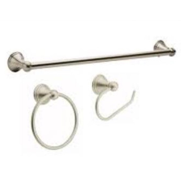 Style Selections Jakob 4-Piece Brushed Nickel Bathroom Hardware Set - Picture 2 of 6